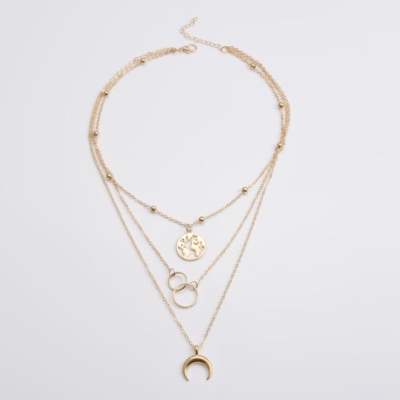 Collier pendentif en cristal simple