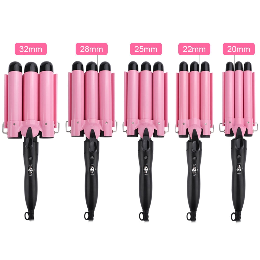 3 Barrels Hair Curling Iron Automatic