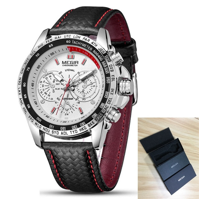 MEGIR Mens Montres Top Marque De Luxe