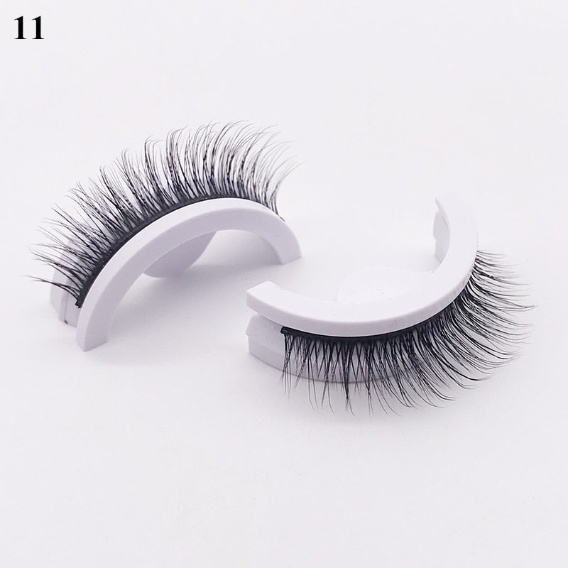 1Pair Reusable Self-adhesive False Eyelashes