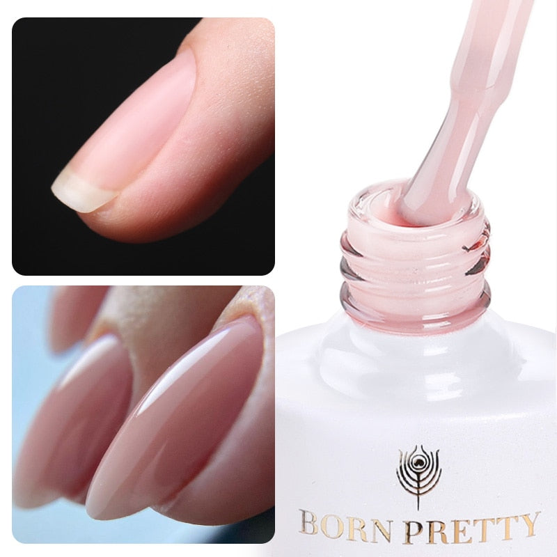 BORN PRETTY Milky Pink Gel Nail Polish