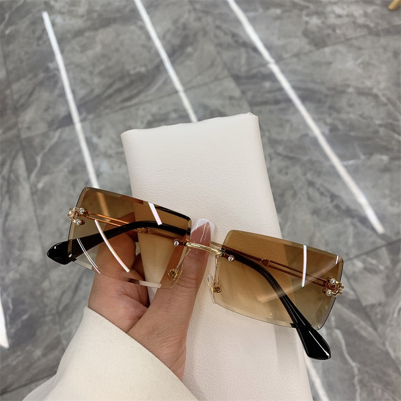 Vintage Fashion New Sunglasses Rimless