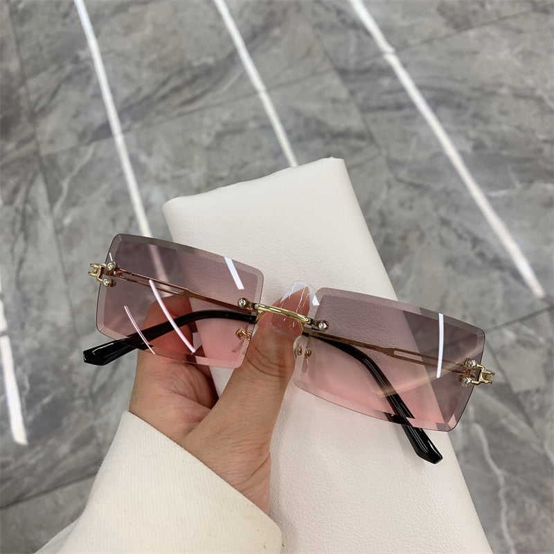 Vintage Fashion New Sunglasses Rimless