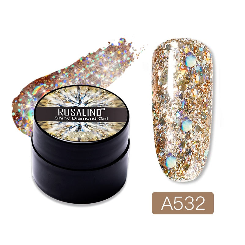 ROSALIND Gel Nail Polish Glitter