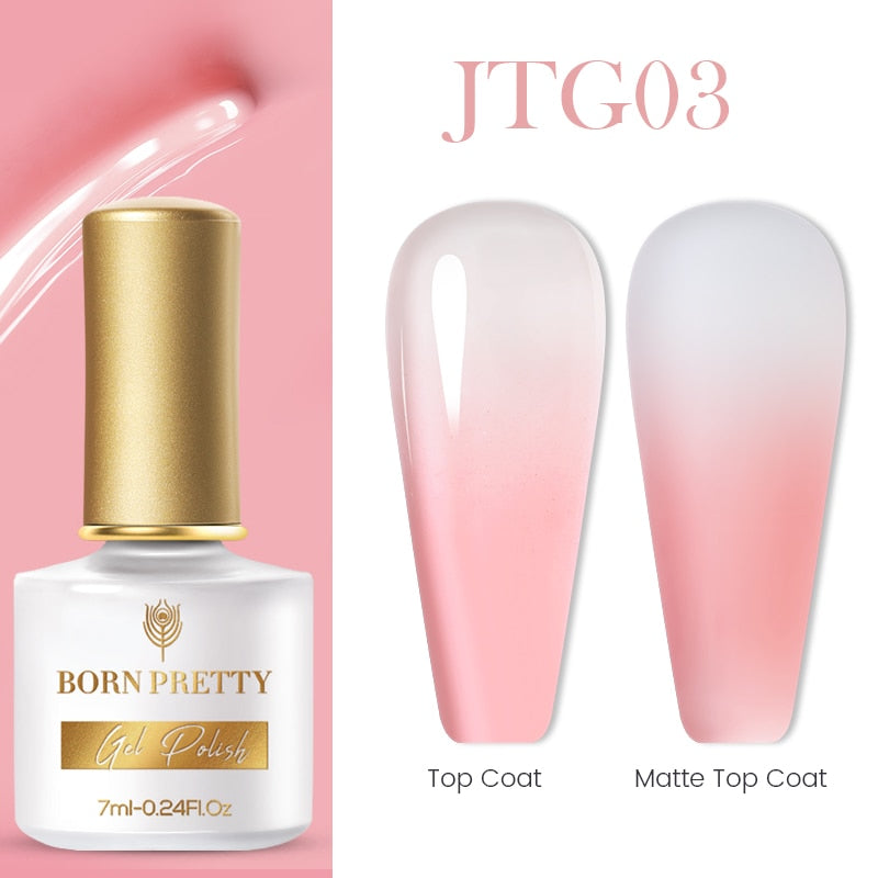 BORN PRETTY Milky Pink Gel Nail Polish