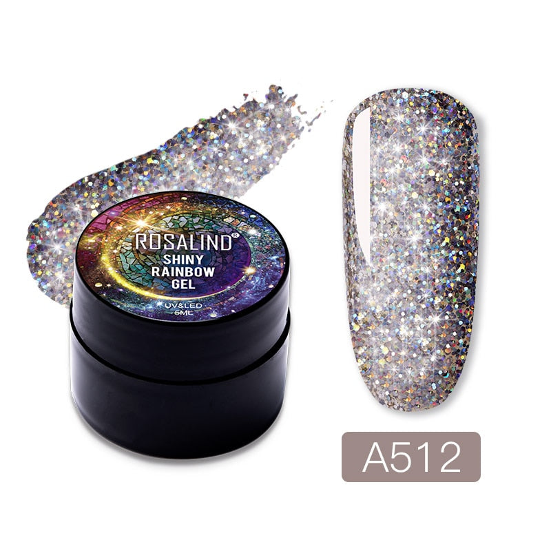 ROSALIND Gel Nail Polish Glitter