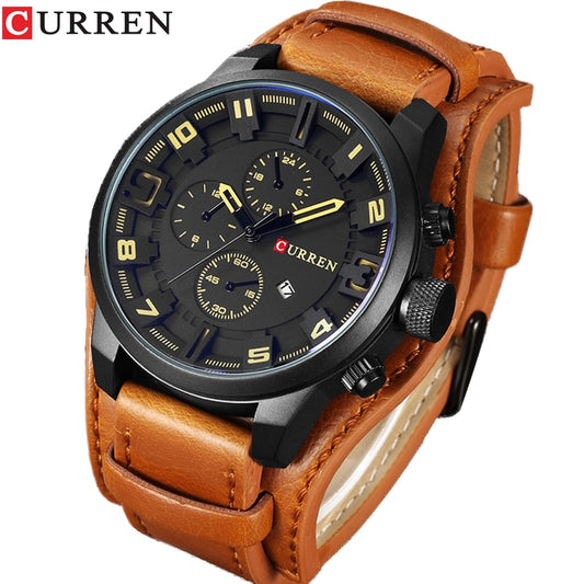 CURREN Hommes Montres Top Marque De Luxe