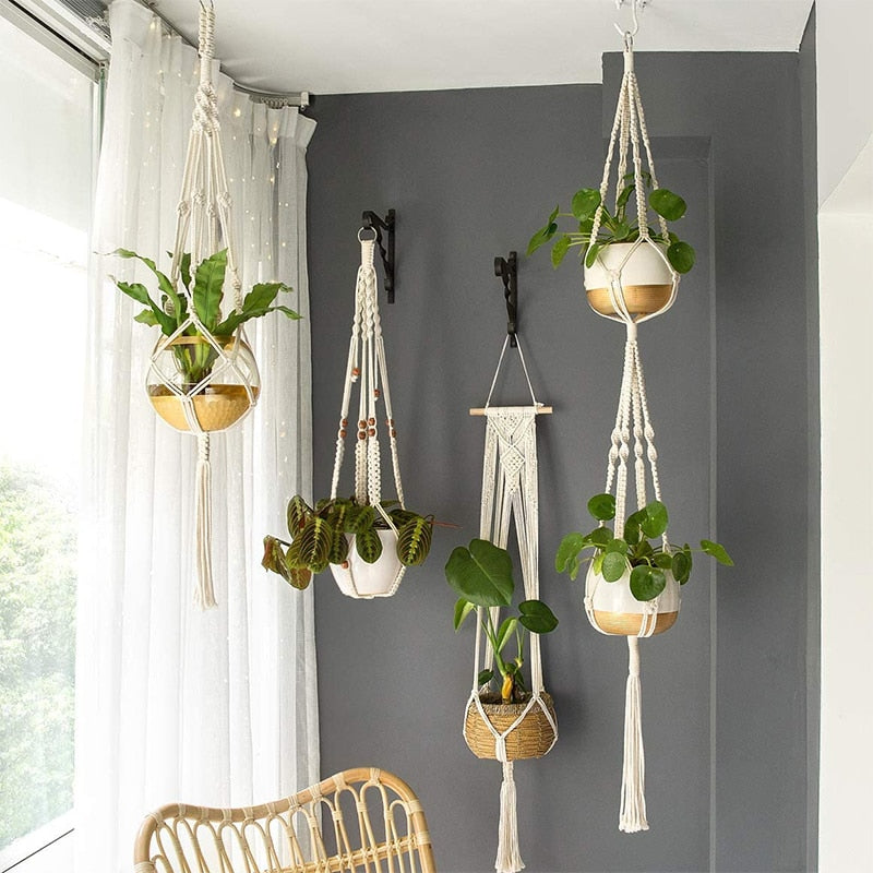 Macrame Plant Hanger Baskets Flower Pots