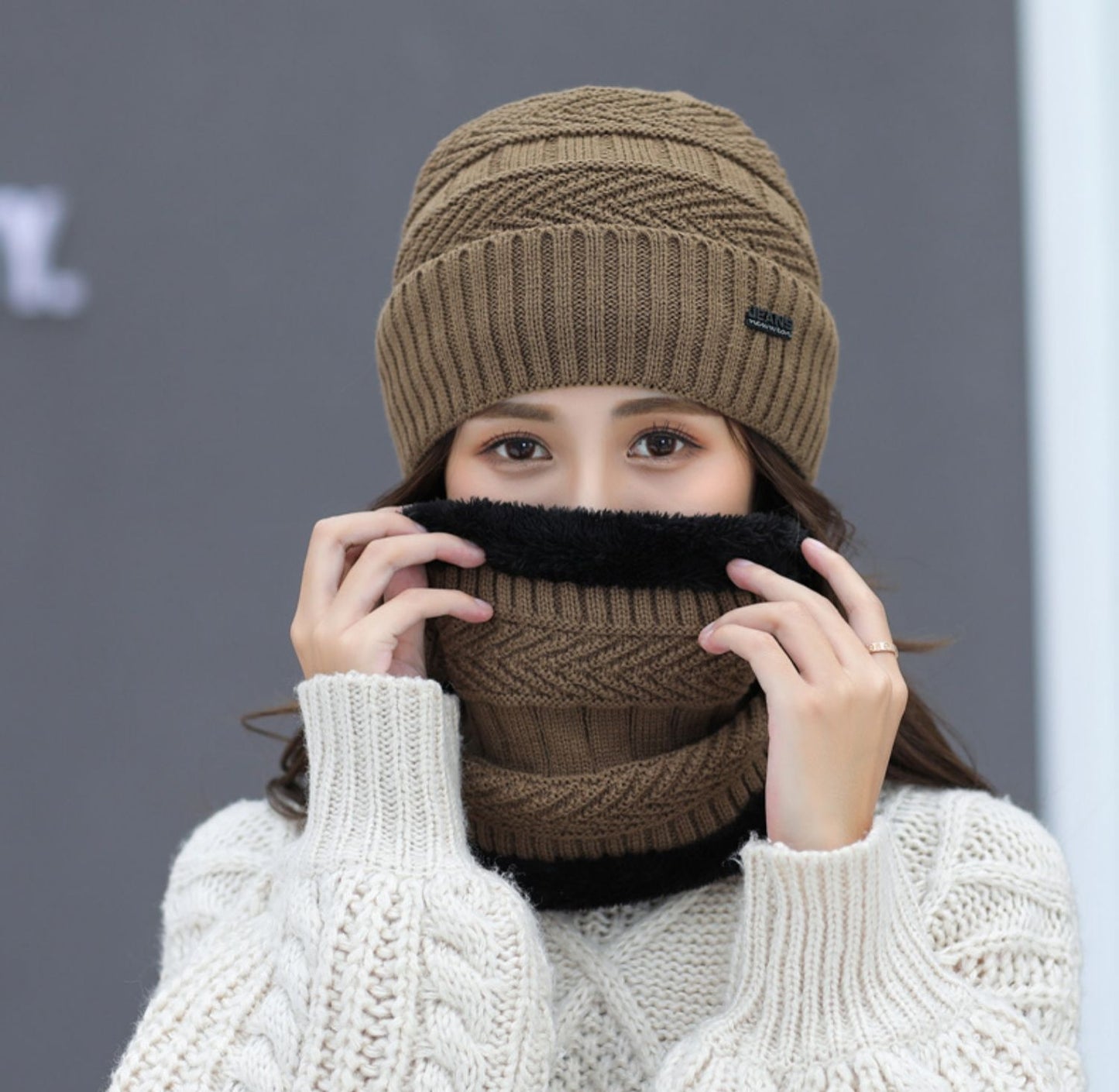 Ensembles de bonnets de ski en laine pour femmes