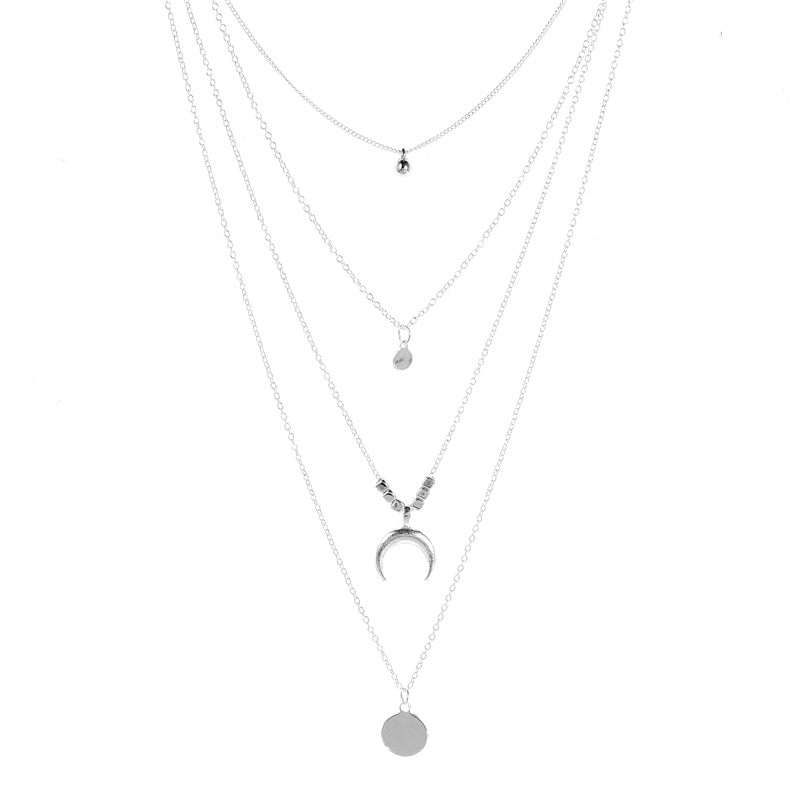 Collier avec pendentif étoile en cristal de zircon et cœur