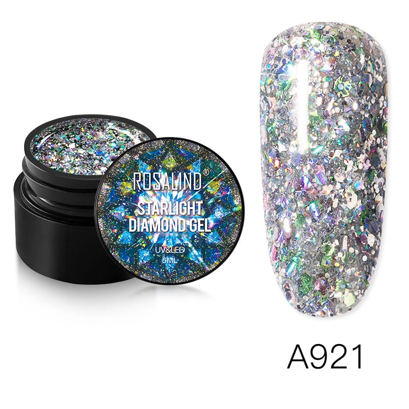 ROSALIND Gel Nail Polish Glitter