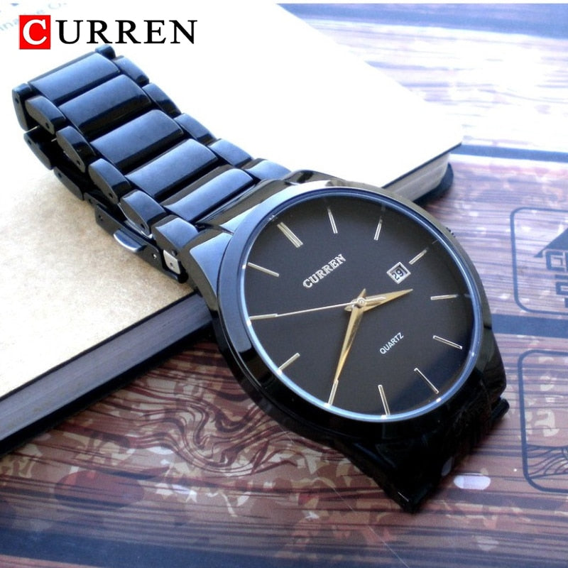 CURREN Mode Simple Hommes Montre Mince