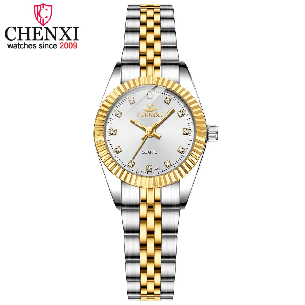 CHENXI Women Golden & amp Silver Classic