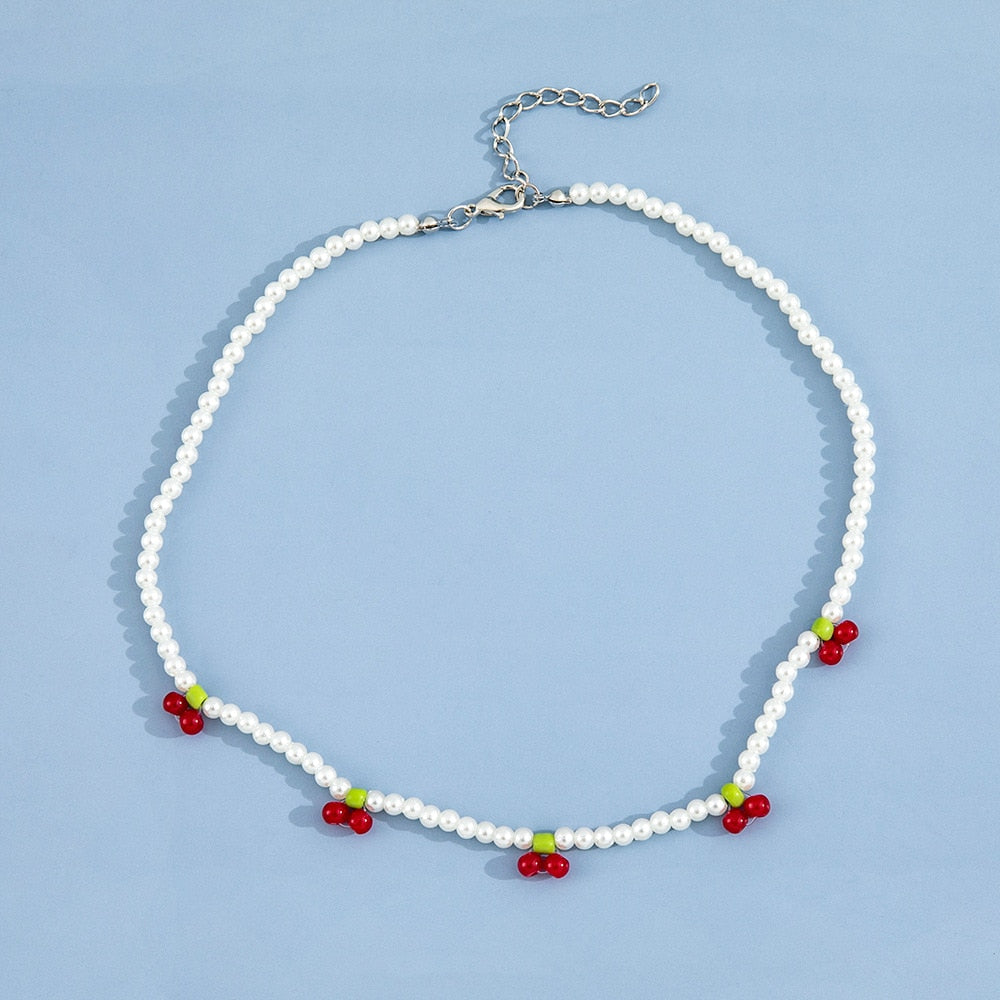 Collier de perles d'amour à la mode Femme