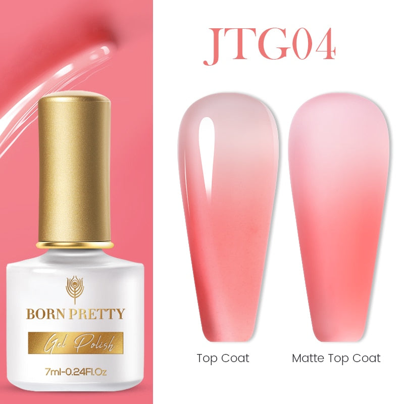 BORN PRETTY Milky Pink Gel Nail Polish