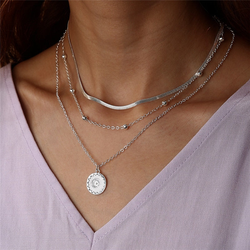 Simple Crystal Pendant Necklace