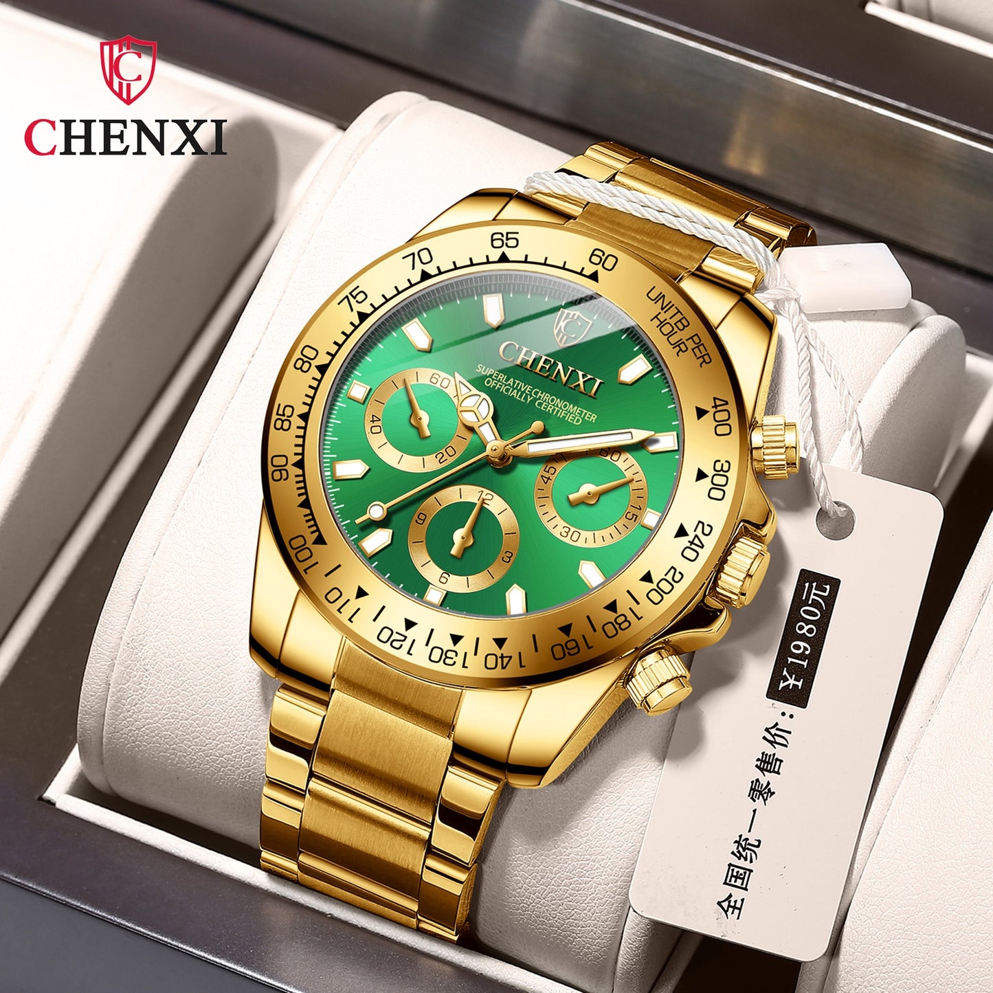 CHENXI Luxury Brand Waterproof Clock