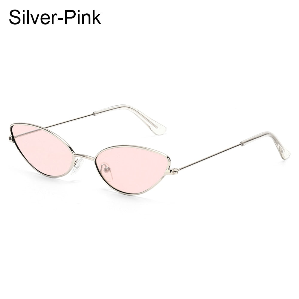 1PC Unisex Retro Small Frame Oval Sunglasses